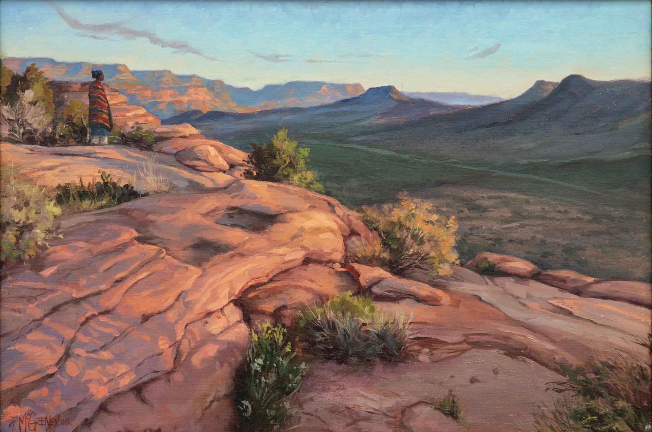 Tierras Místicas - Painting de Patricia McGeeney