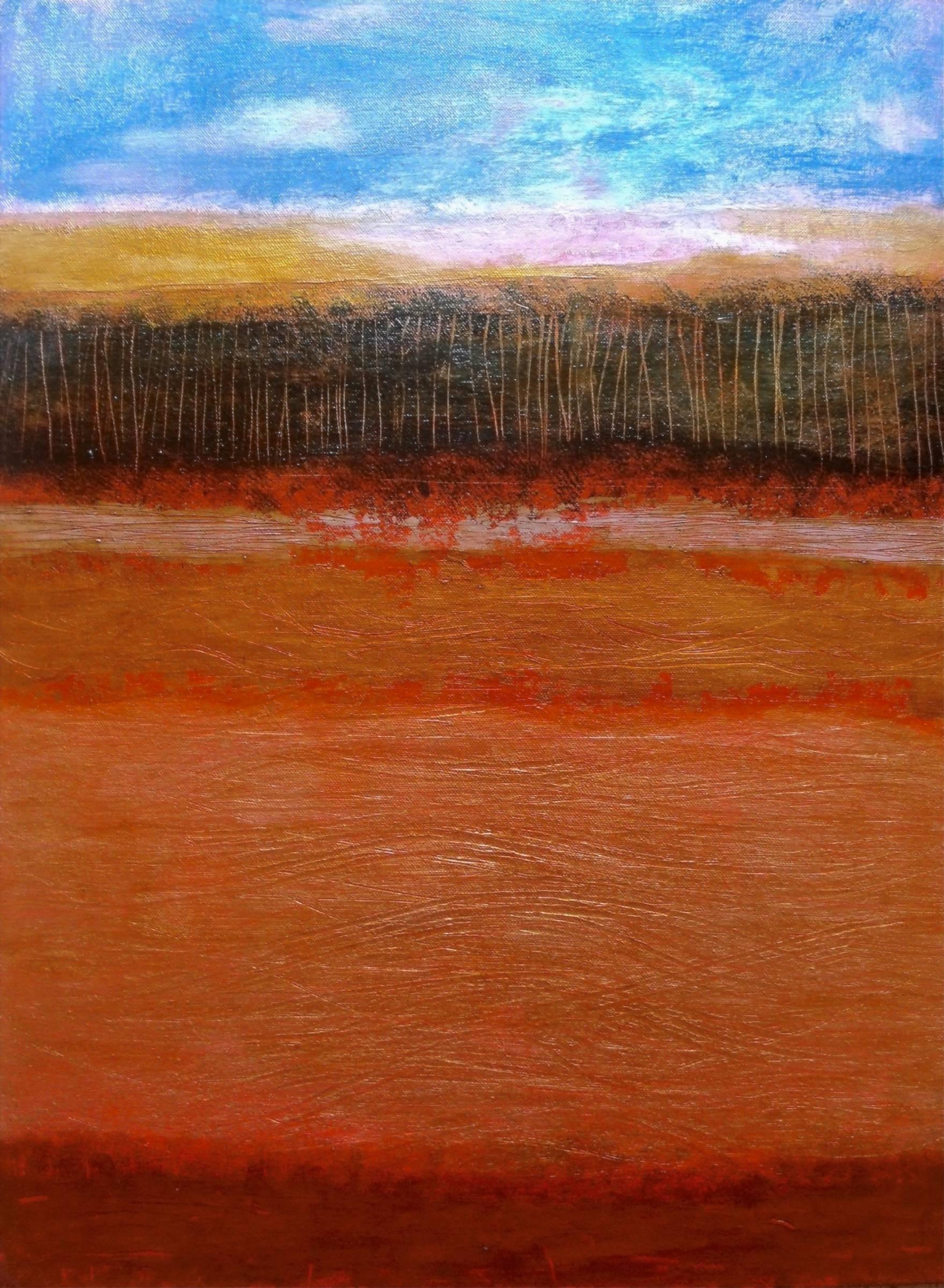 Abstract Painting Patricia McParlin - e Chant. Peinture à l'huile expressionniste abstraite contemporaine
