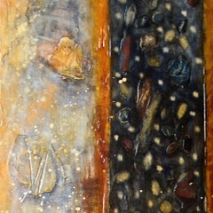 "Reiche Naht". Zeitgenössisches abstrakt-expressionistisches Ölgemälde