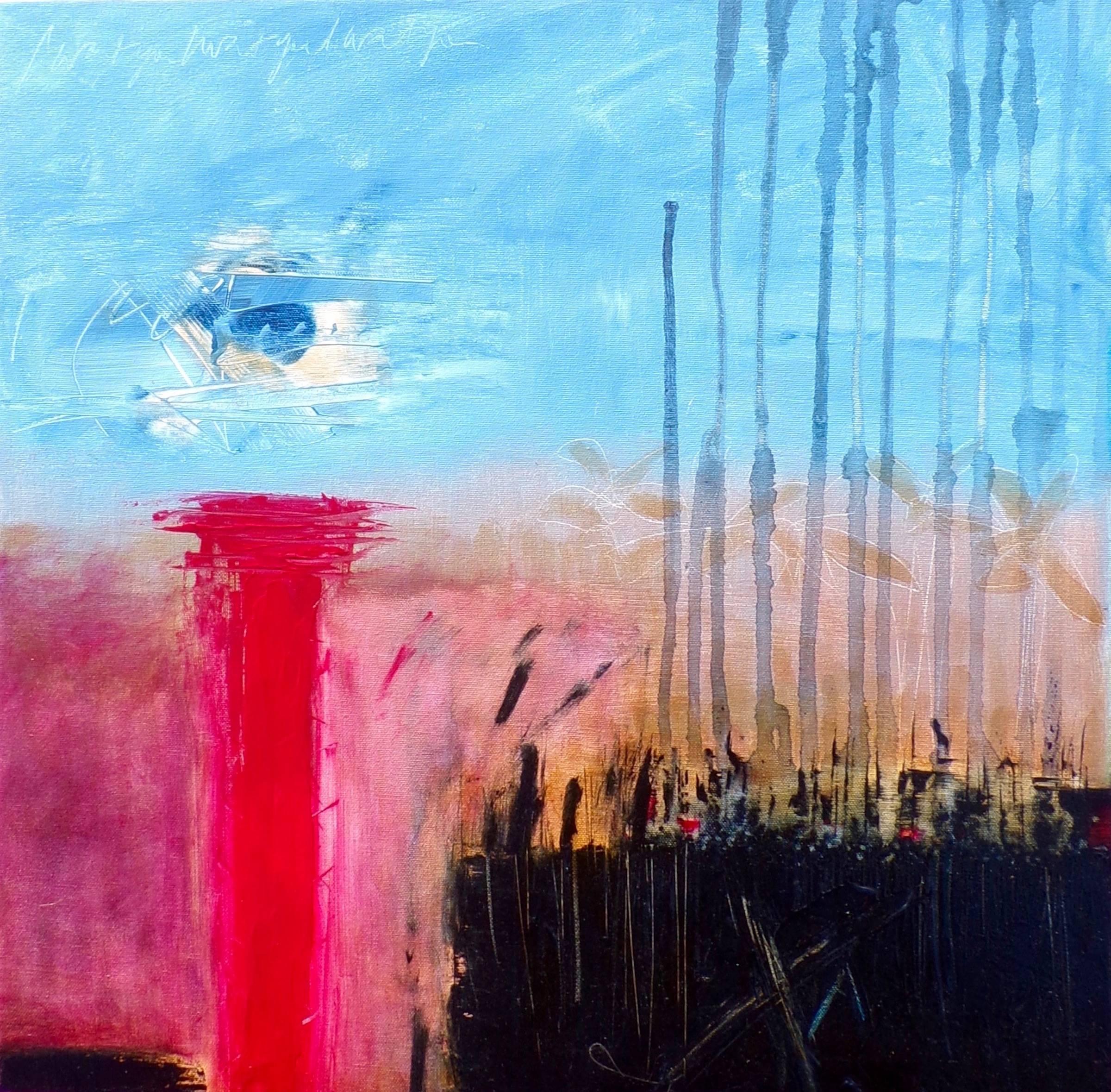 Abstract Painting Patricia McParlin - C'est un moment que je ne peux pas dire  Peinture à l'huile abstraite contemporaine