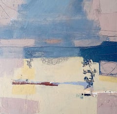 Spiaggia : A. Winter Skies. Pittura ad olio astratta contemporanea