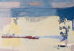 Cliff Walk : Winter. Zeitgenössische abstrakte Ölgemälde