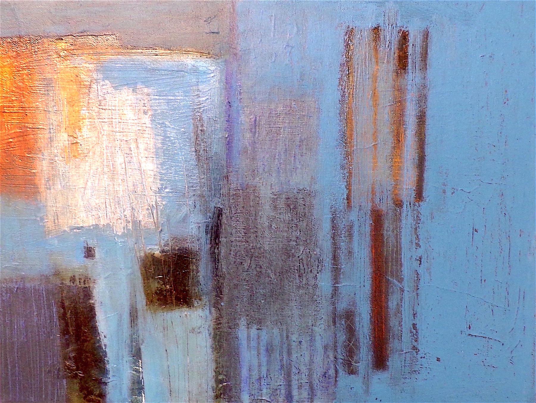 Fragment. Contemporary Abstract Mixed Media on Canvas Painting