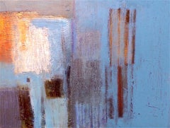 Fragment. Zeitgenössisches abstraktes Gemälde in Mischtechnik auf Leinwand