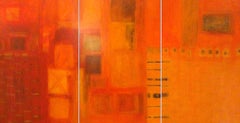 Armónicos. Gran tríptico abstracto contemporáneo
