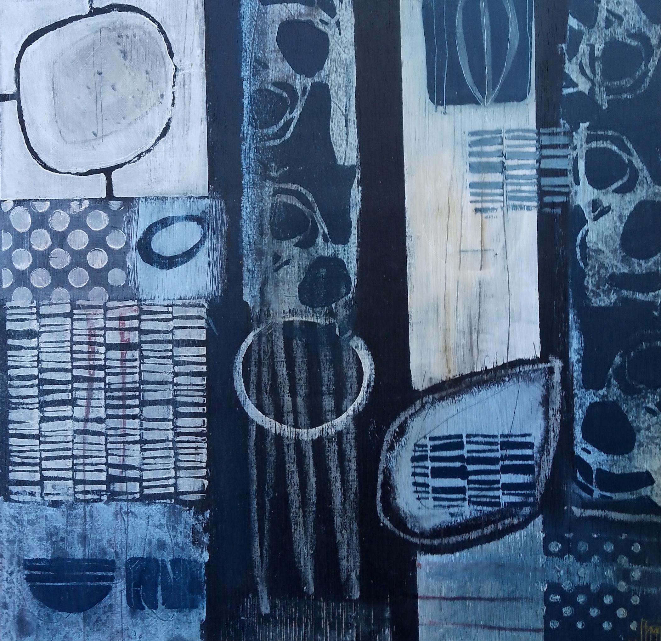 Abstract Painting di Patricia McParlin - Giorni di gennaio I+I :  Pittura astratta contemporanea