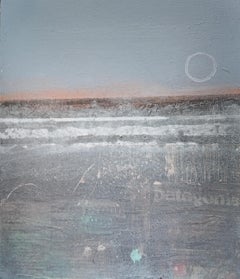 Winter Beach III.     Zeitgenössisches abstrakt-expressionistisches Gemälde