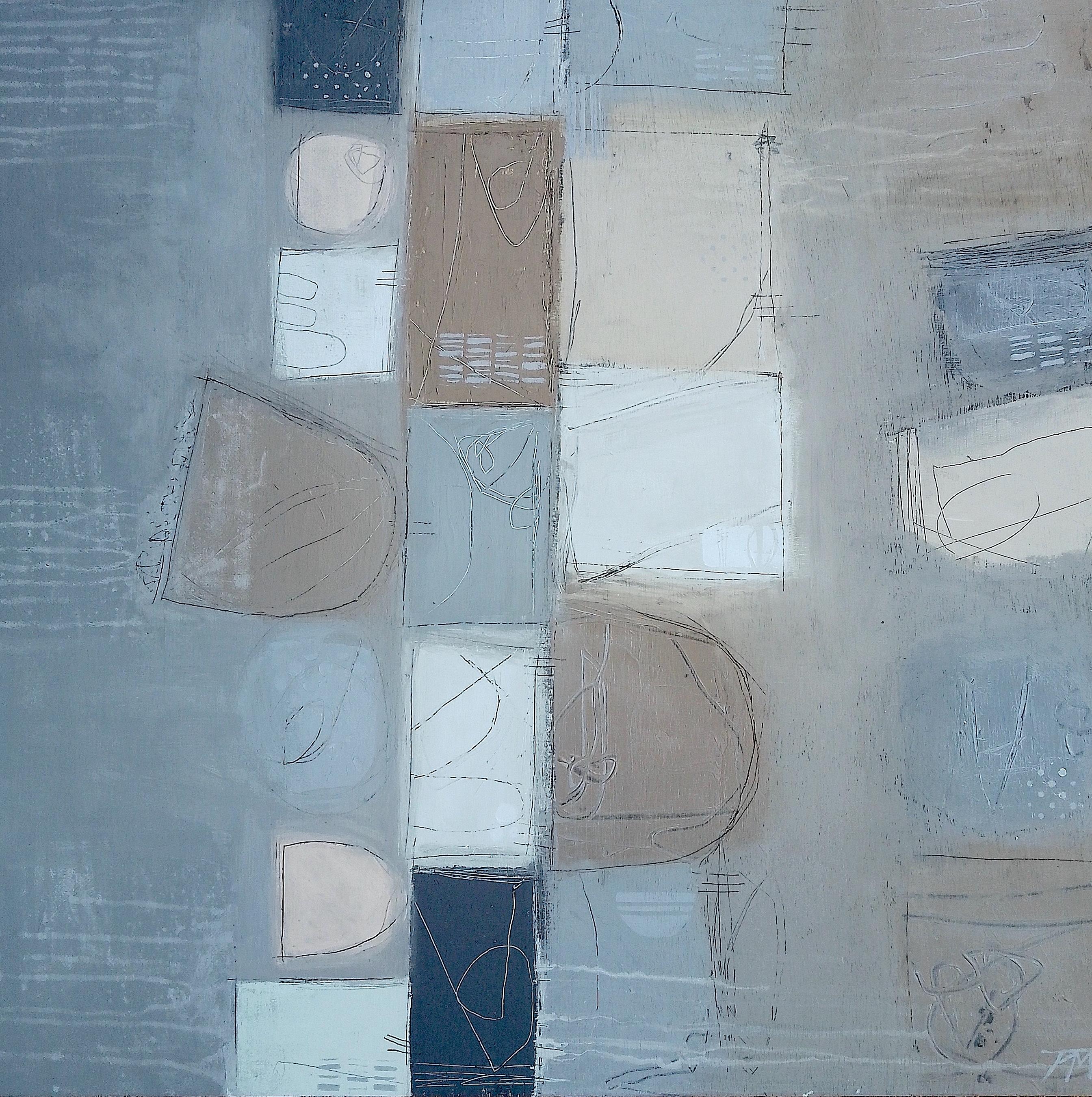 Abstract Painting Patricia McParlin - A Winter :  Peinture abstraite contemporaine