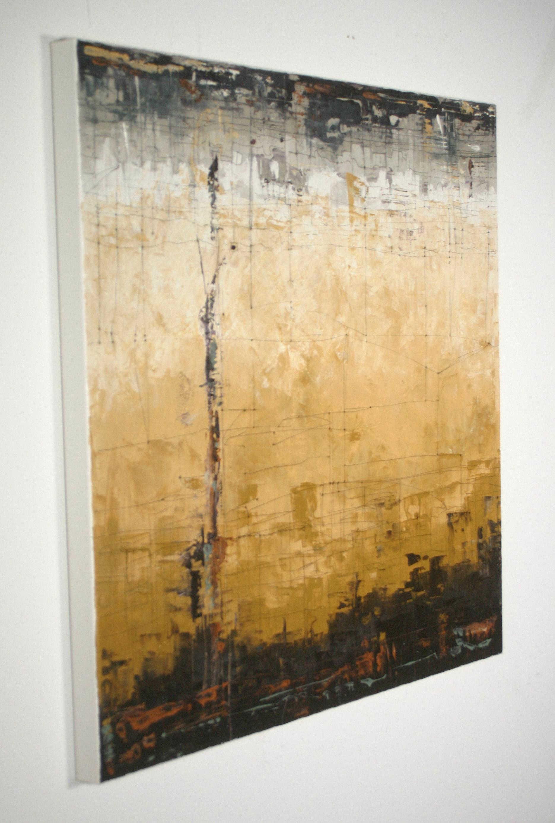 Schema solitario, Pittura astratta - Mixed Media Art Astratto di Patricia Oblack