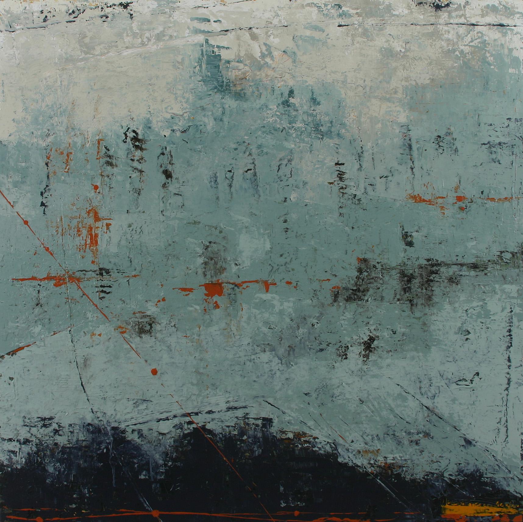Abstract Painting di Patricia Oblack - Felice di essere blu