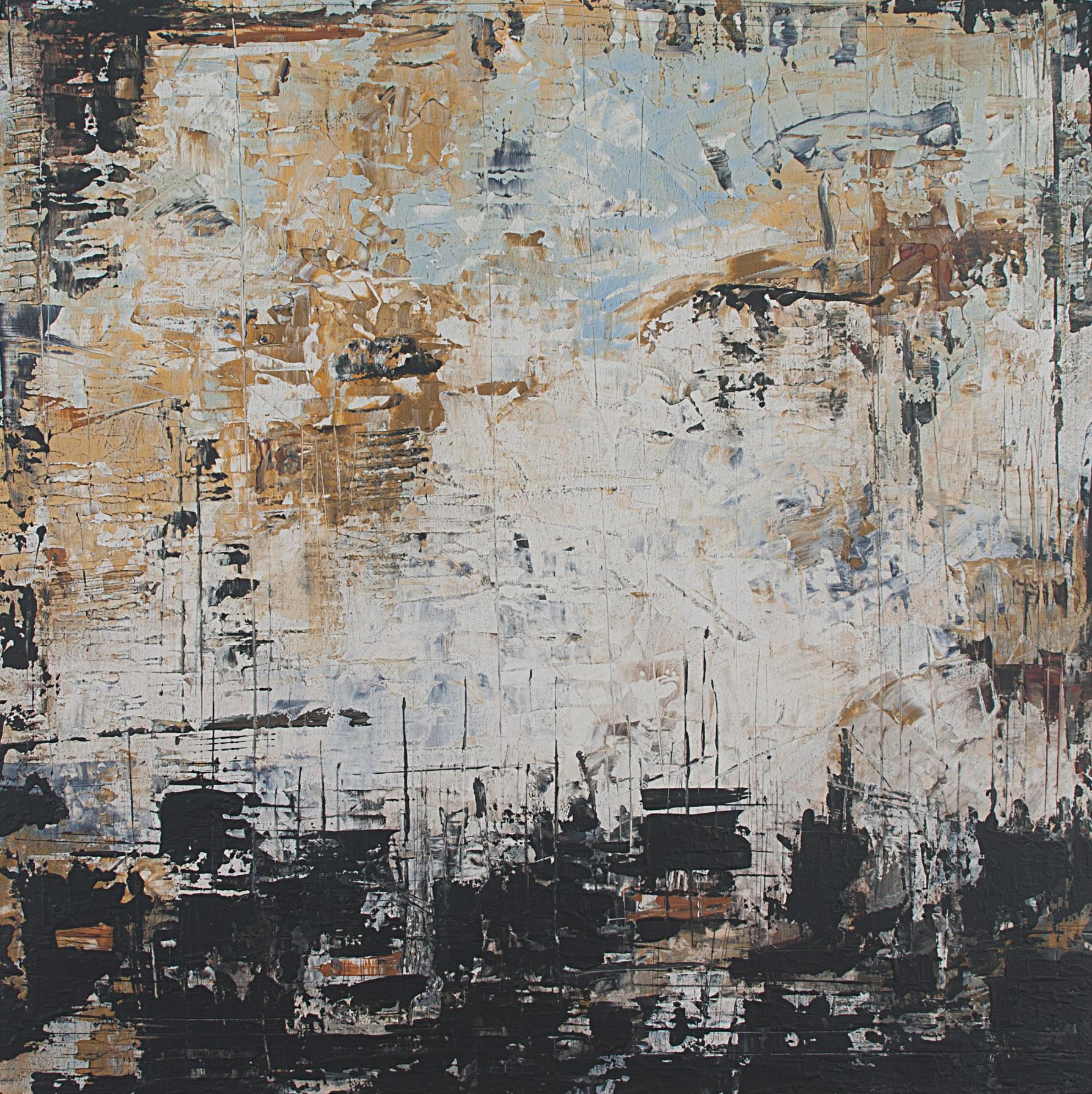 Patricia Oblack Abstract Painting - I Couldn't Be More Sure
