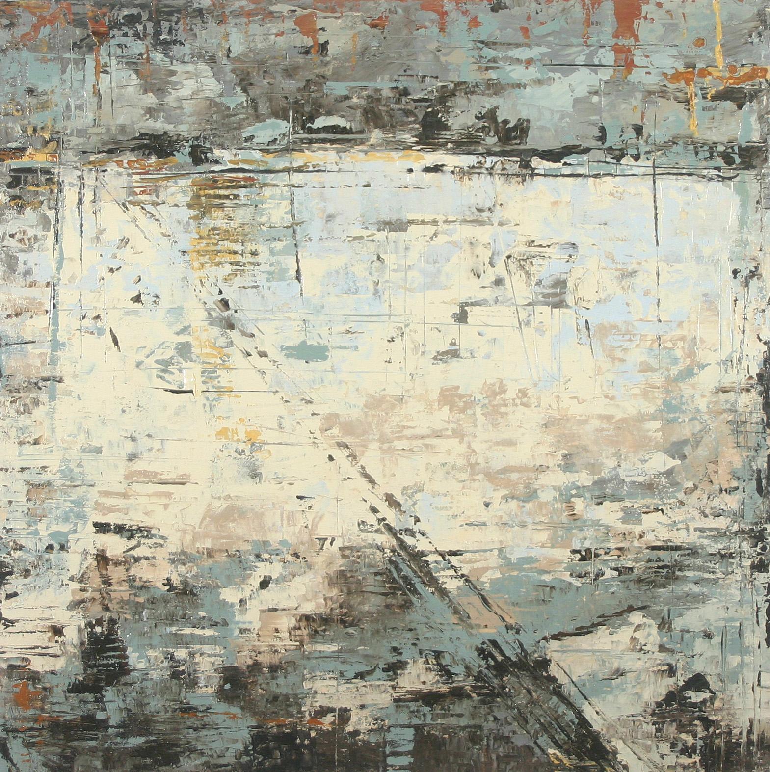 Patricia Oblack Abstract Painting – Abstraktes Gemälde in natürlicher Ordnung
