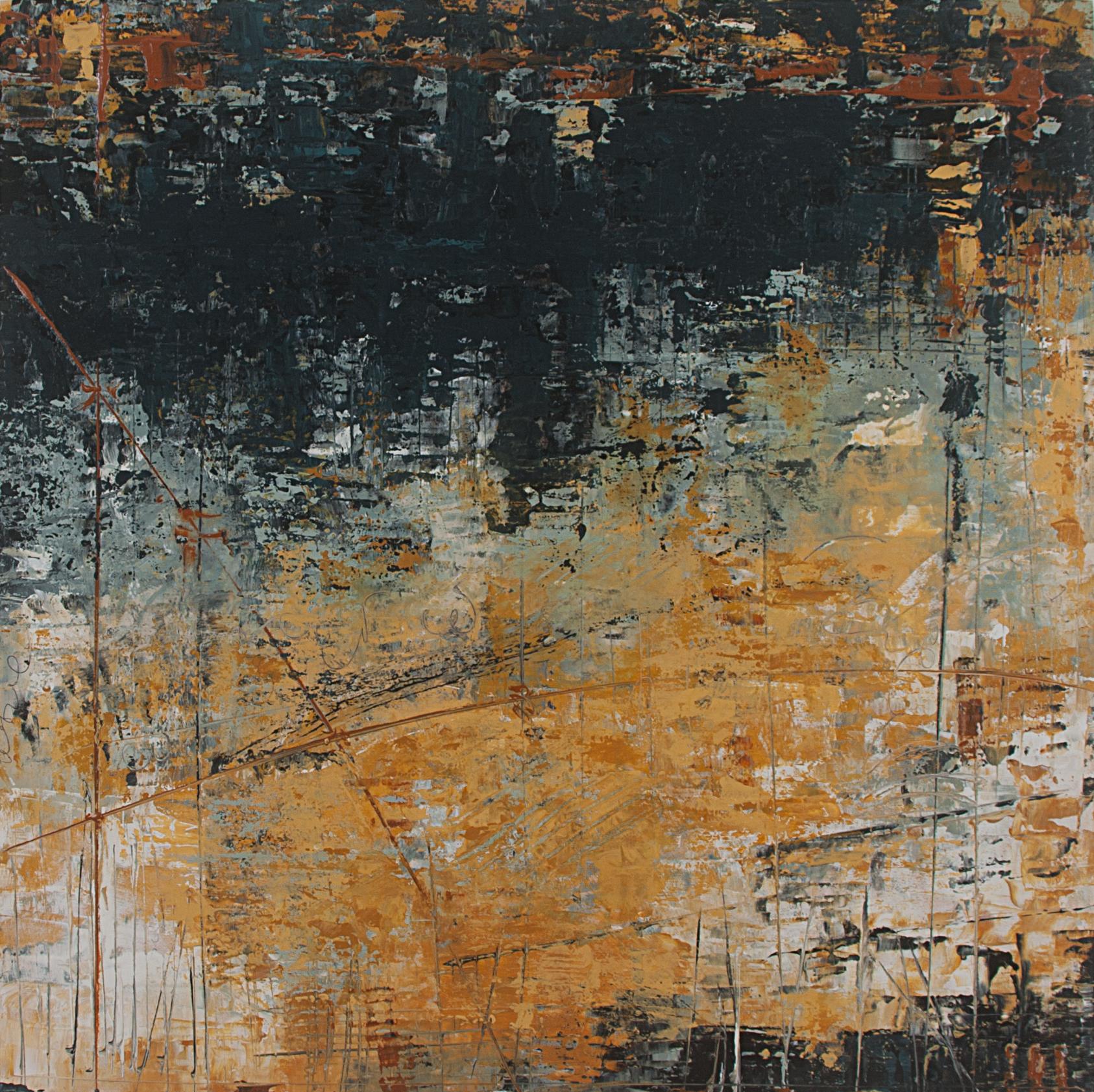 Patricia Oblack Abstract Painting - Pushing the Envelope