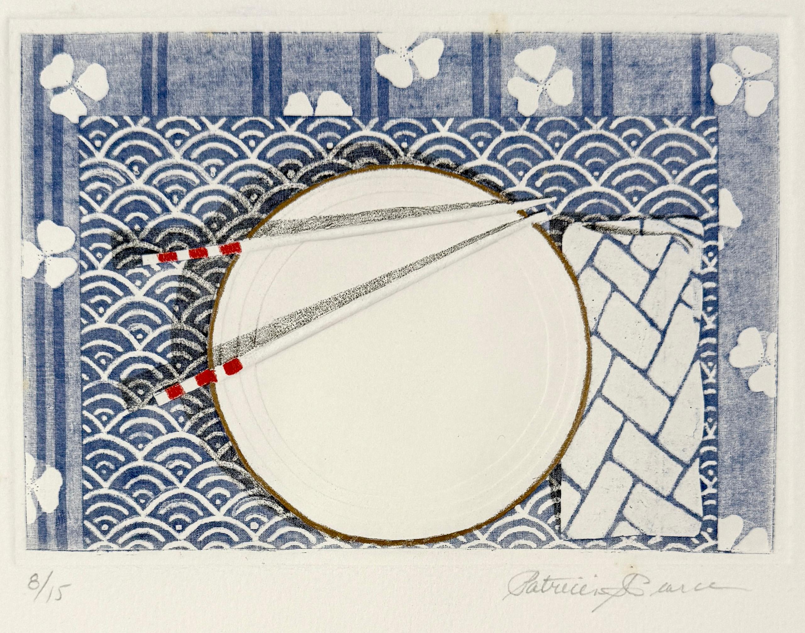 Interior Print de Patricia Pearce - "Die Segen" (Pecados/Bendición) - 1986 Colografía sobre papel