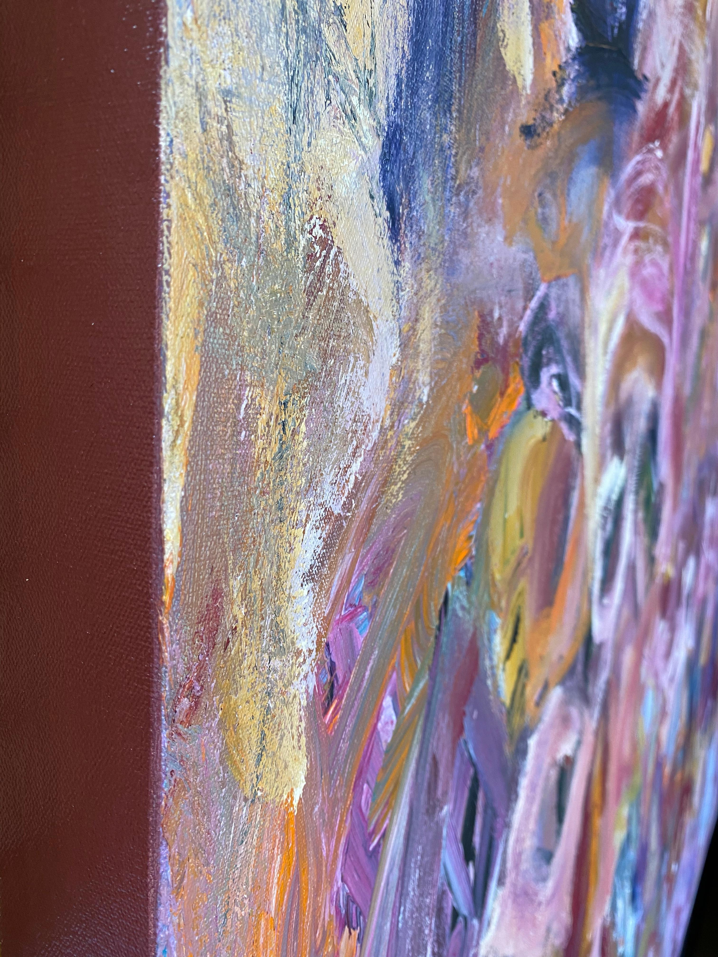 Lovers - Contemporary Painting by Patricia Qualls