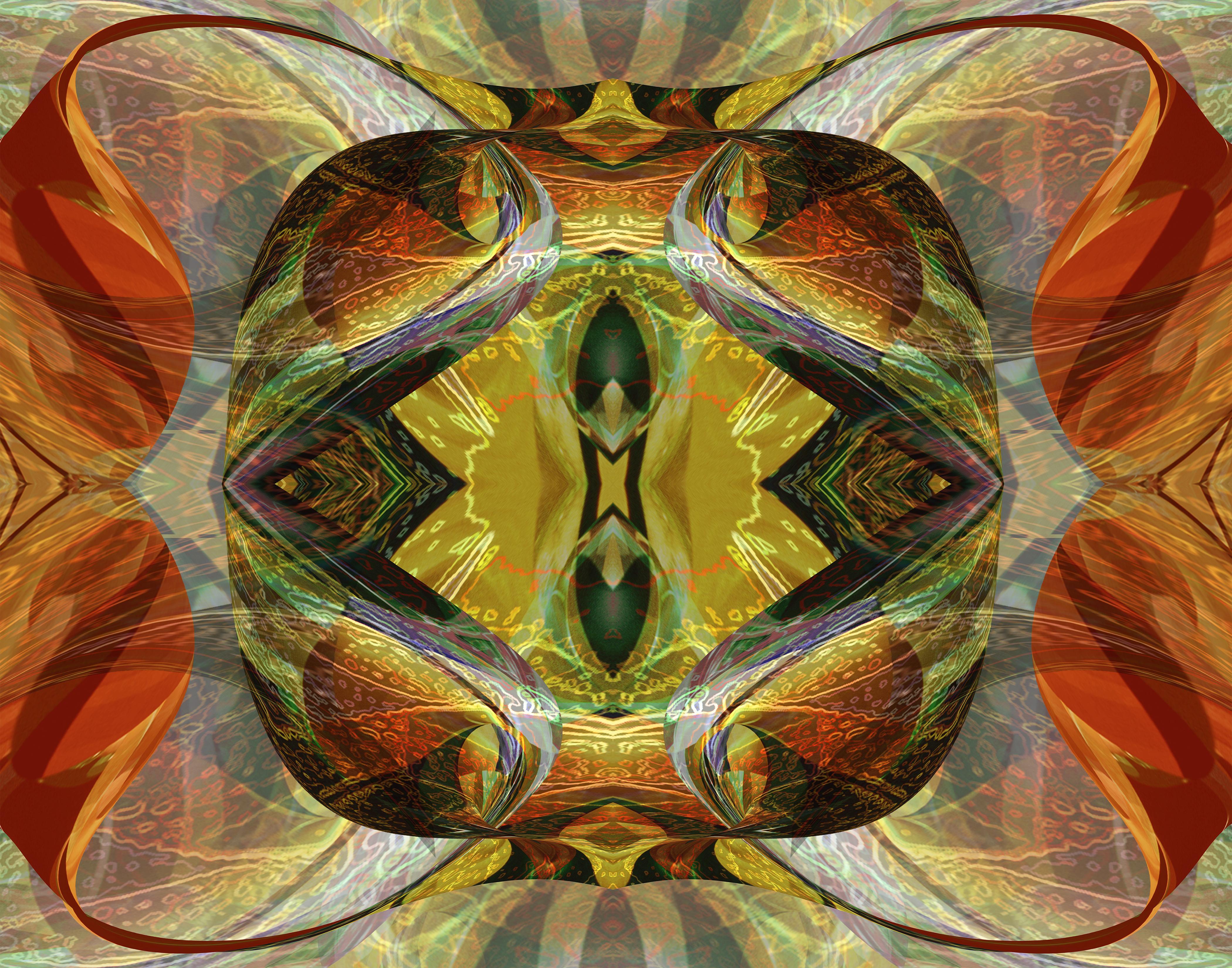 Patricia Search Abstract Print - Geometric Abstract Digital Print, "DreamScape"