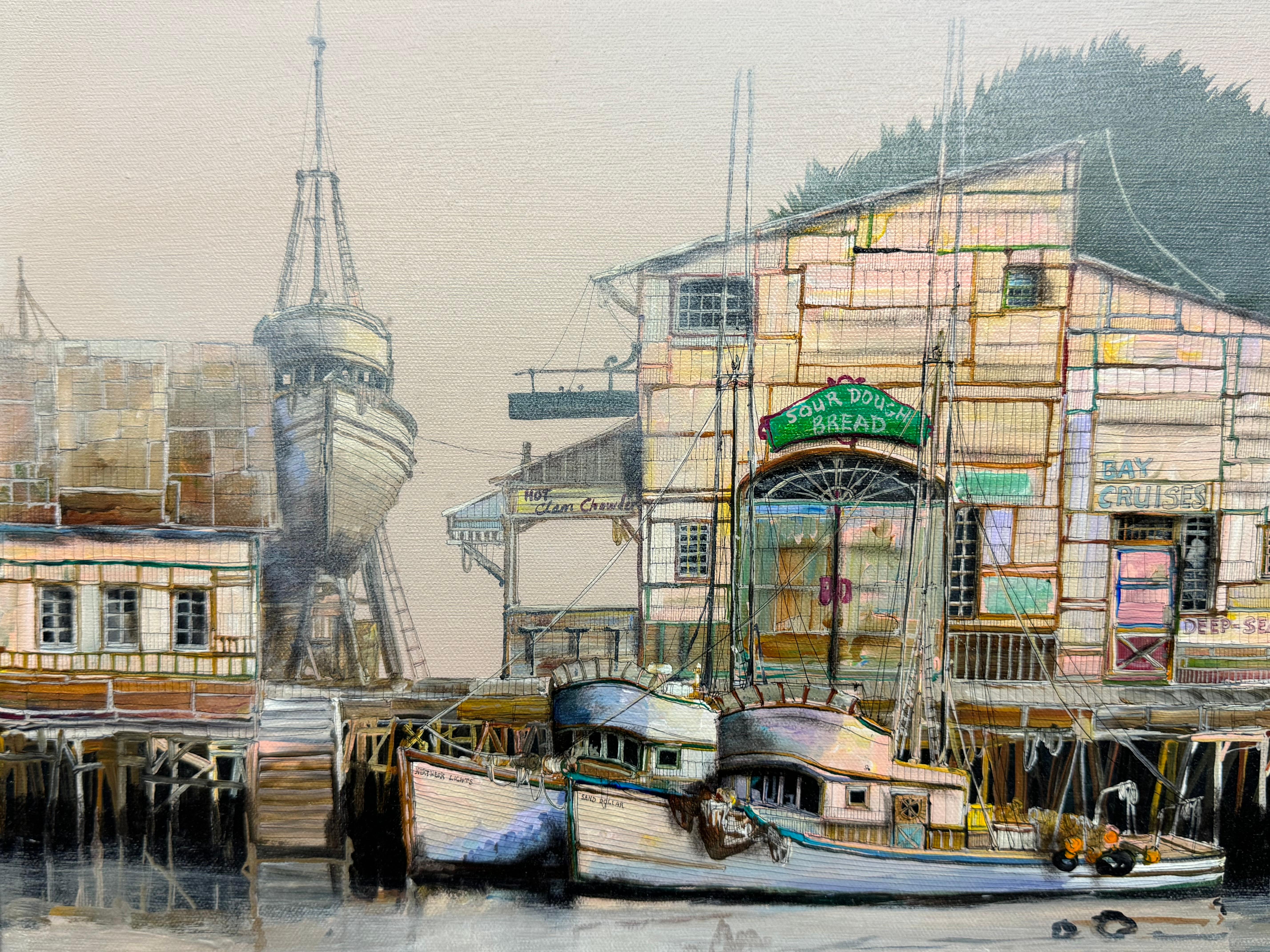 Patricia Sedlak California wharf painting

1984

Acrylic on canvas

35 x 40 unframed, 30.5 x 40.5 framed