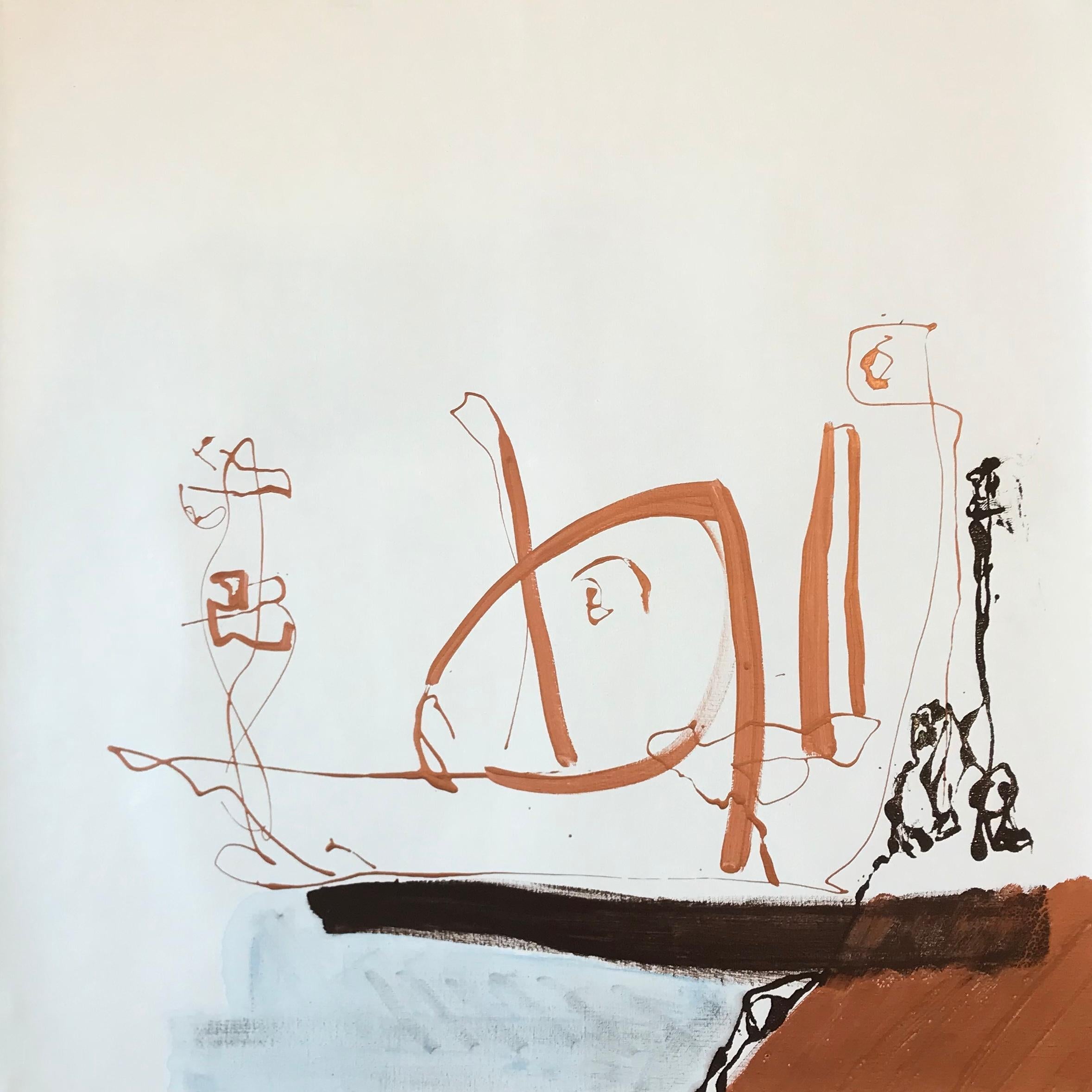 Patricia Sicardi Abstract Painting - Itinerant I