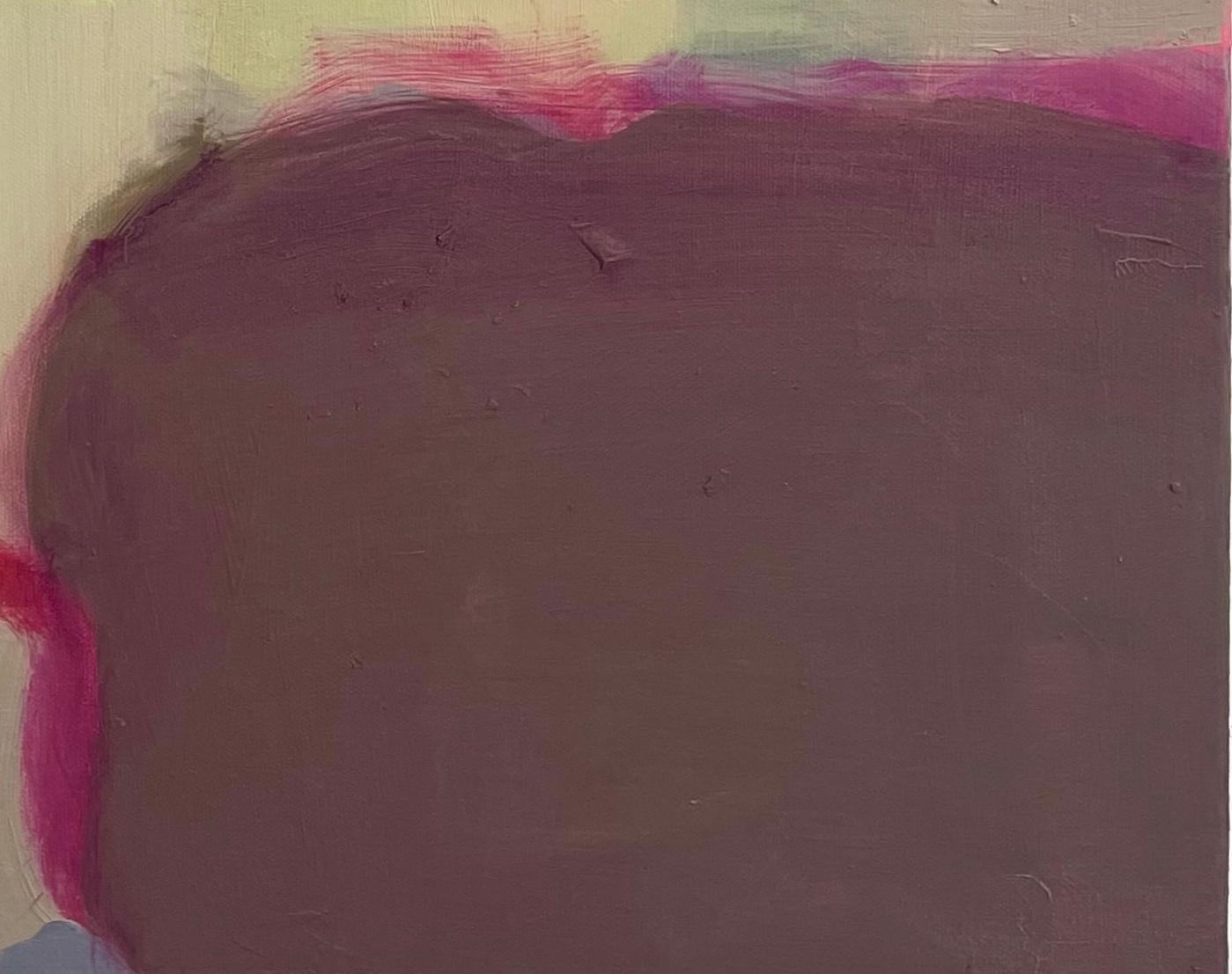 Pink Hour Ojai 20 x 24 in Contemporary  Huile abstraite rose et neutre en vente 4