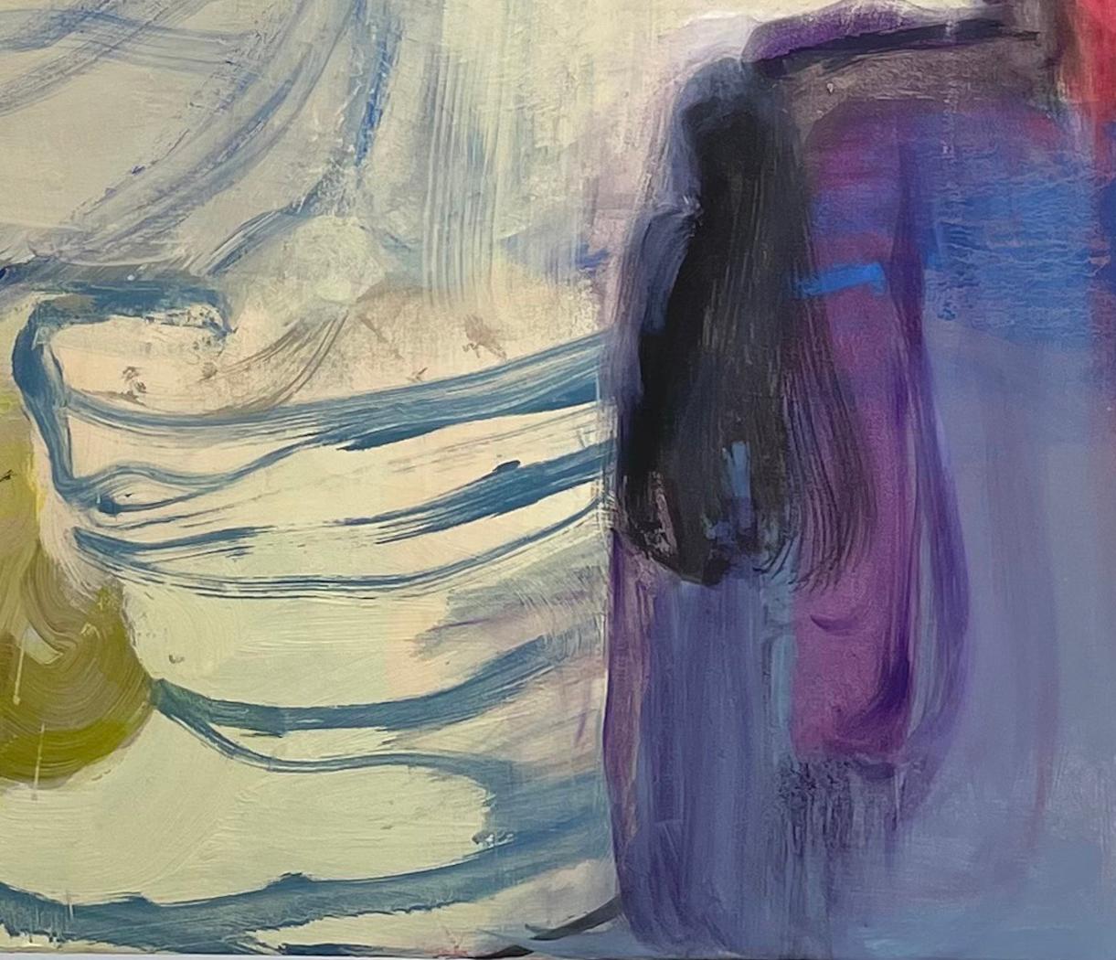 Preserver, pittura ad olio astratta con forme organiche e pennellate audaci in vendita 7