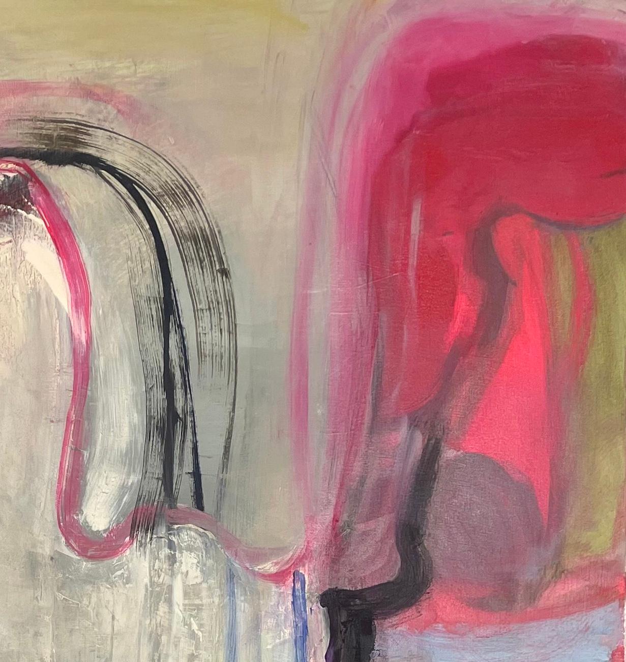 Preserver, pittura ad olio astratta con forme organiche e pennellate audaci in vendita 1