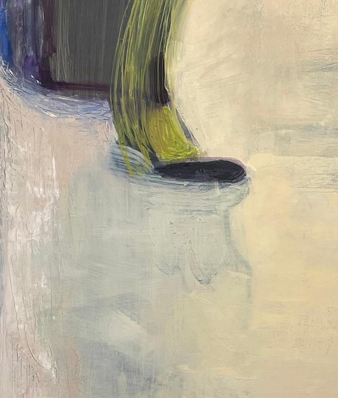 Preserver, pittura ad olio astratta con forme organiche e pennellate audaci in vendita 2