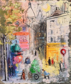 'Montmartre, Place du Tertre', Paris,  Woman Modernist, AIC, Smithsonian, Carmel