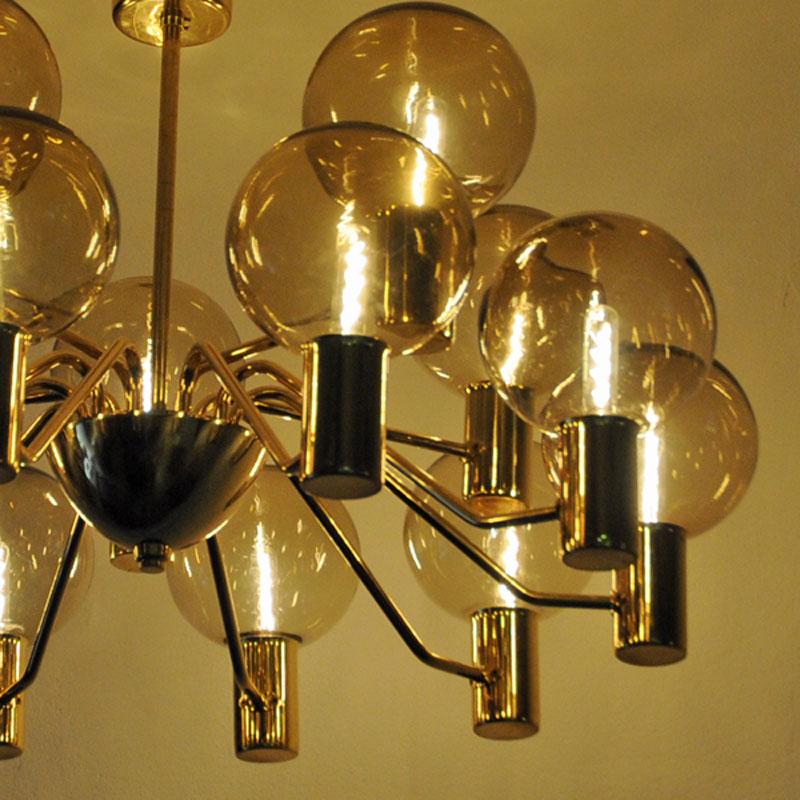 Swedish Patricia T372/15 Chandelier from 1960s by Hans-Agne Jakobsson, Markaryd, Sweden