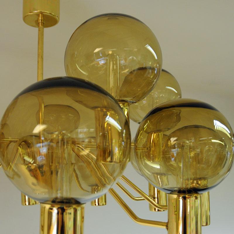 Mid-20th Century Patricia T372/15 Chandelier from 1960s by Hans-Agne Jakobsson, Markaryd, Sweden