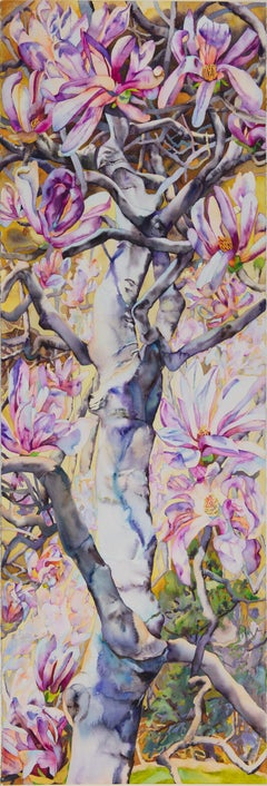 Aquarelle originale « Magnolia Spine » signée par Patricia Tobacco Forrester