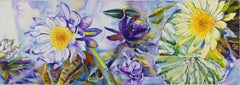 'Waterlily Slice' original watercolor signed by Patricia Tobacco Forrester