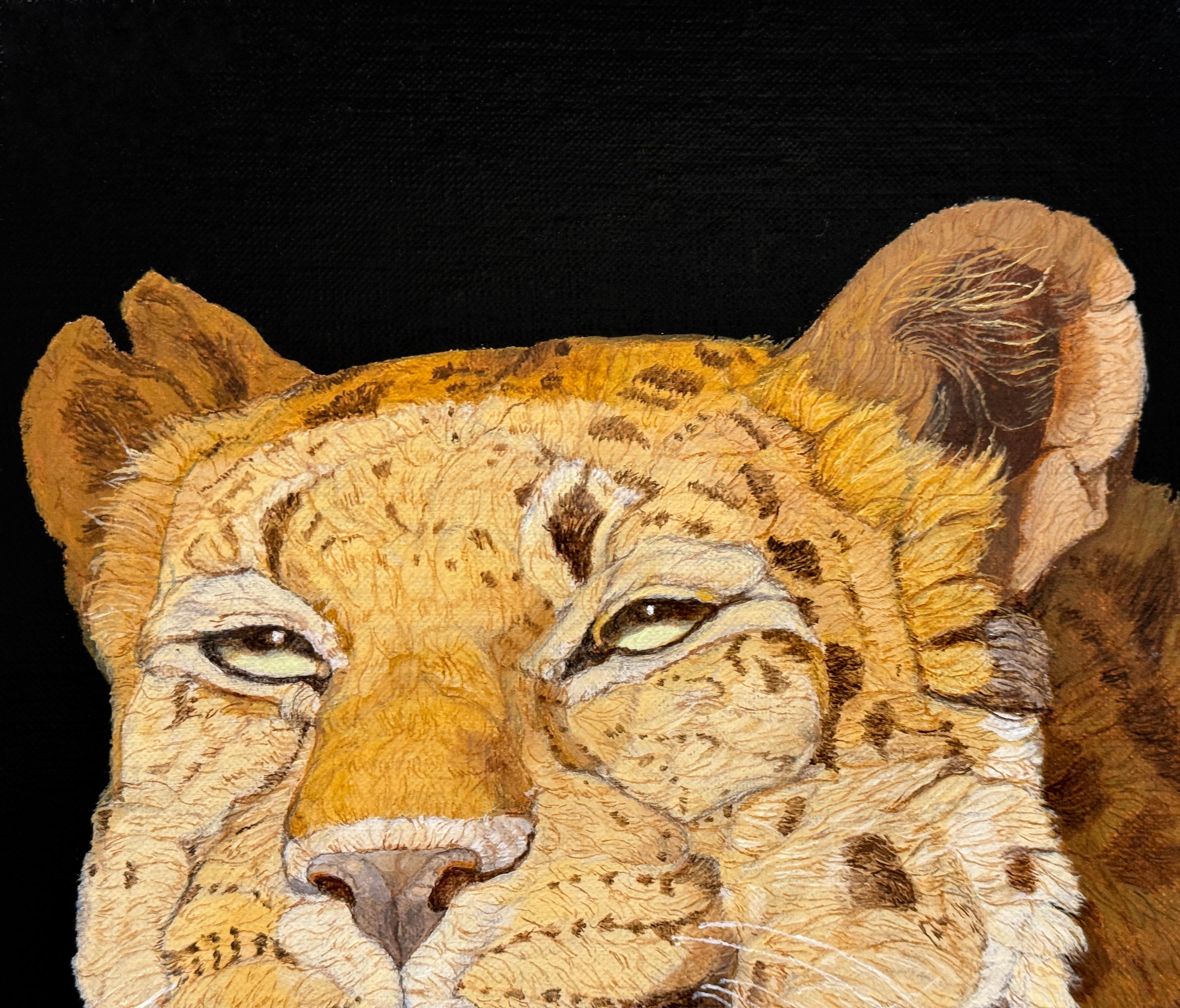 LEOPARDO AMUR HEMBRA CAPTURA - Realismo / Animal en peligro de extinción / Conservación en venta 3