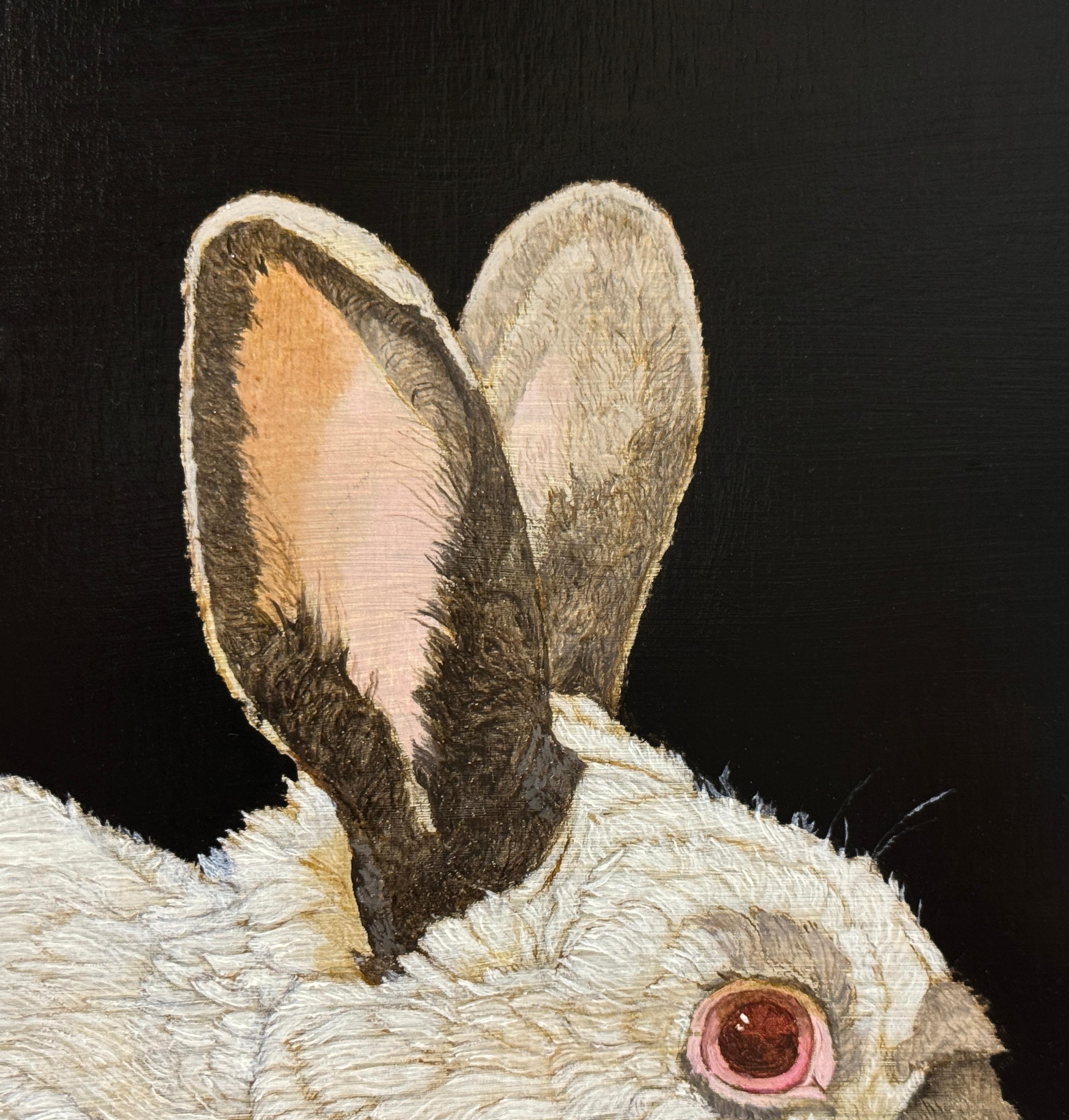 HIMALAYAN BUNNY - Hyper Realism / Domestic Animal Painting / Fur / Conejo en venta 5