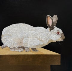 HIMALAYAN BUNNY - Hyper Realism / Domestic Animal Painting / Fur / Conejo
