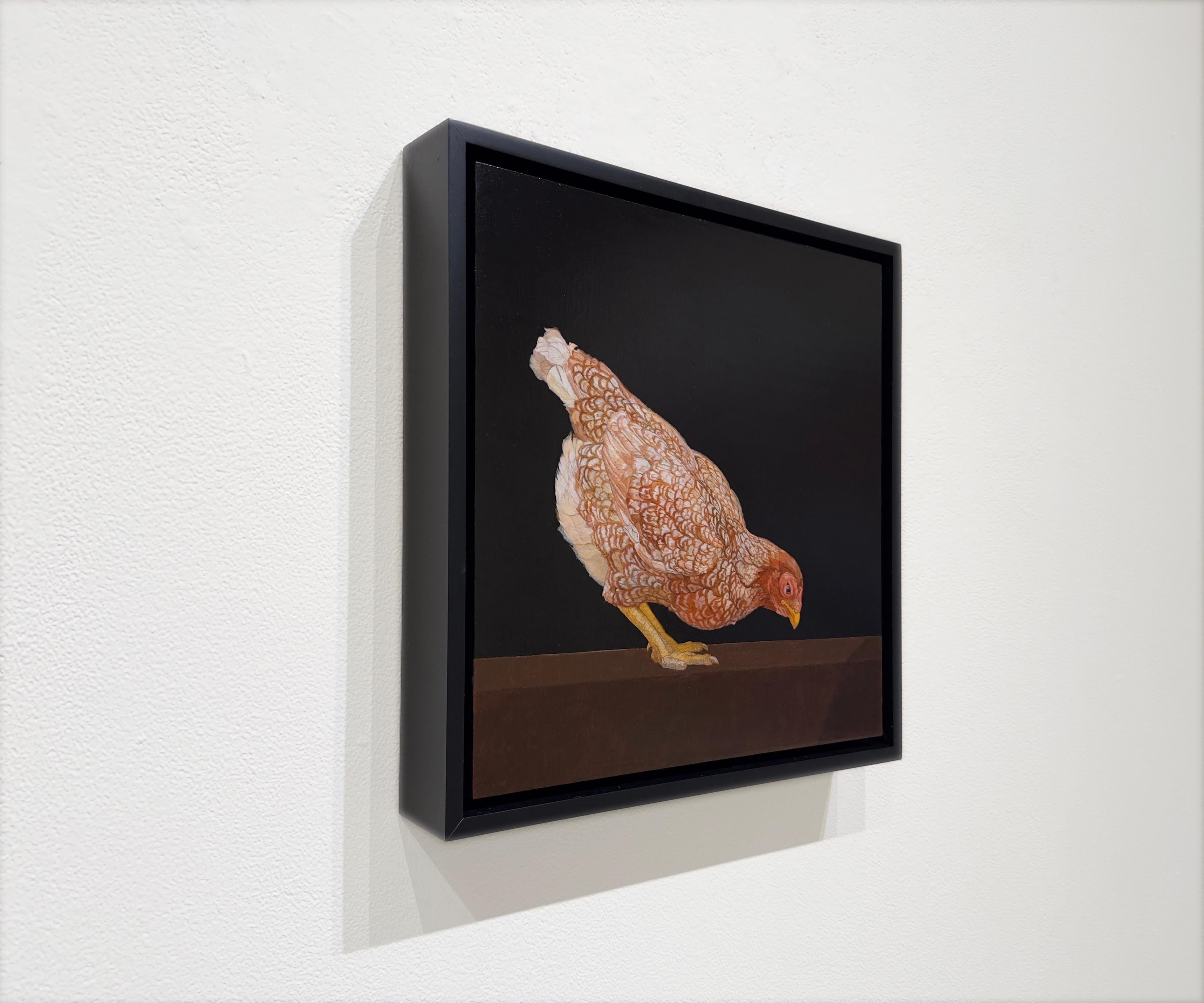 ROAMING FREE ISA PULLET - Art animal / Poulet / Réalisme - Painting de Patricia Traub
