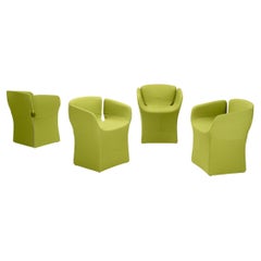Patricia Urquila set of four matching small Bloomy armchairs for Moroso Italy