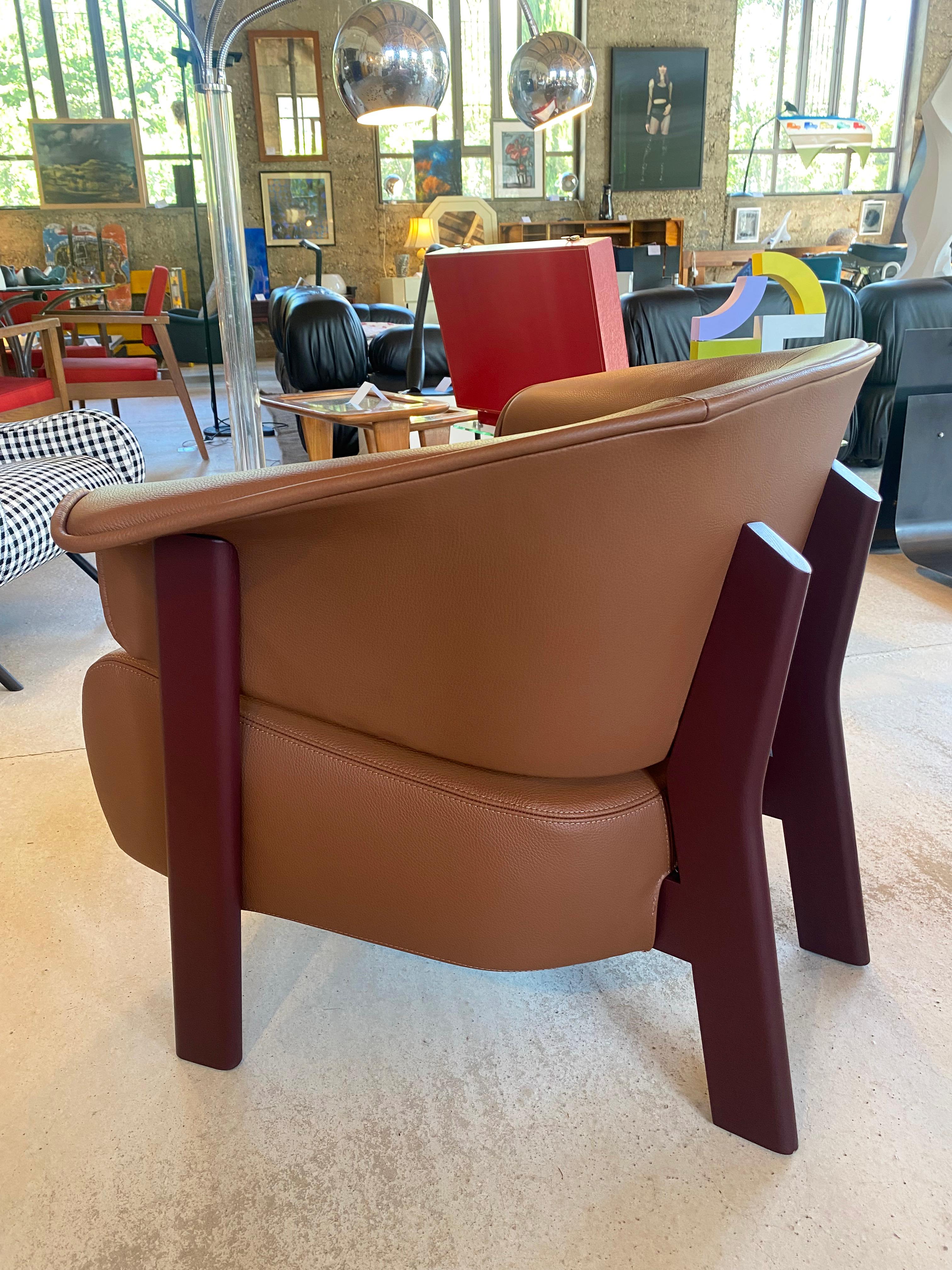 Patricia Urquiola Back Wing” armchair Cassina Edition (Leder) im Angebot