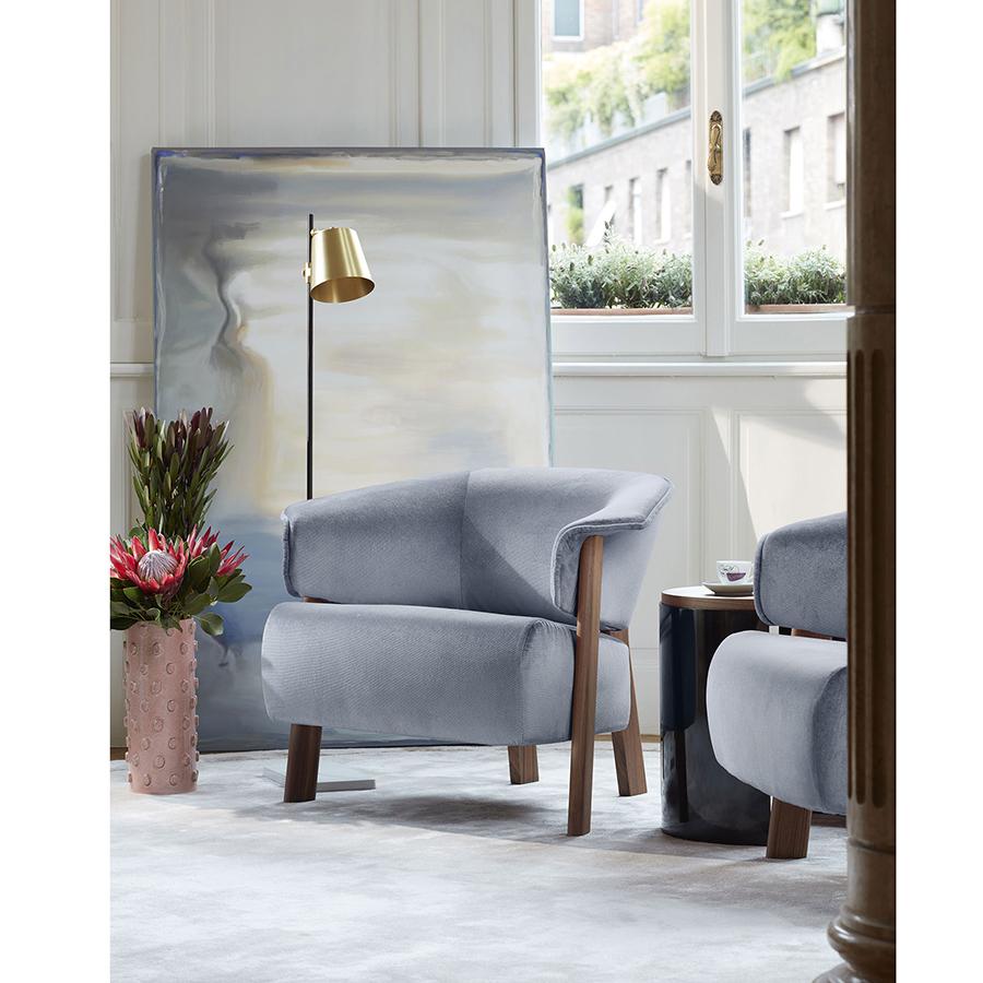 Contemporary Patricia Urquiola ''Back-Wing Armchair', Wood, Foam and Fabric by Cassina