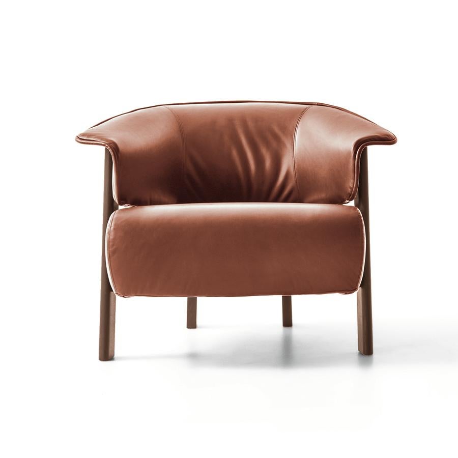Armchair designed by Patricia Urquiola in 2019. Manufactured by Cassina in Italy.

This comfy armchair has the same distinctive aesthetics as the Back-Wing chair designed in 2018. The armchair’s frame, available in six colours, is composed of large