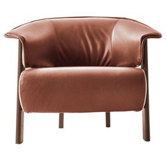 Patricia Urquiola ''Back-Wing Armchair', Wood, Foam and Leather by Cassina