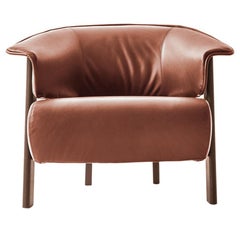 Patricia Urquiola ''Back-Wing Armchair', Wood, Foam and Leather by Cassina