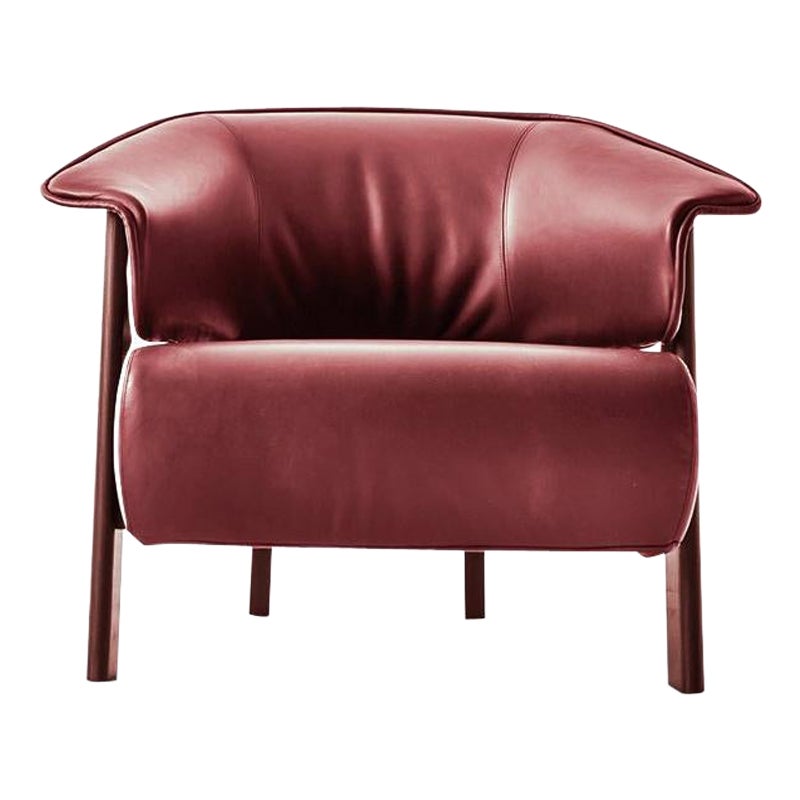 Patricia Urquiola ''Back-Wing Armchair', Wood, Foam and Leather by Cassina For Sale