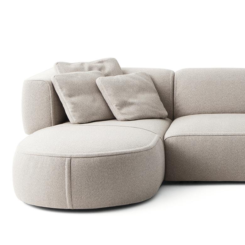 Mid-Century Modern Patricia Urquiola 'Bowy' Sofa, Foam and Fabric by Cassina For Sale