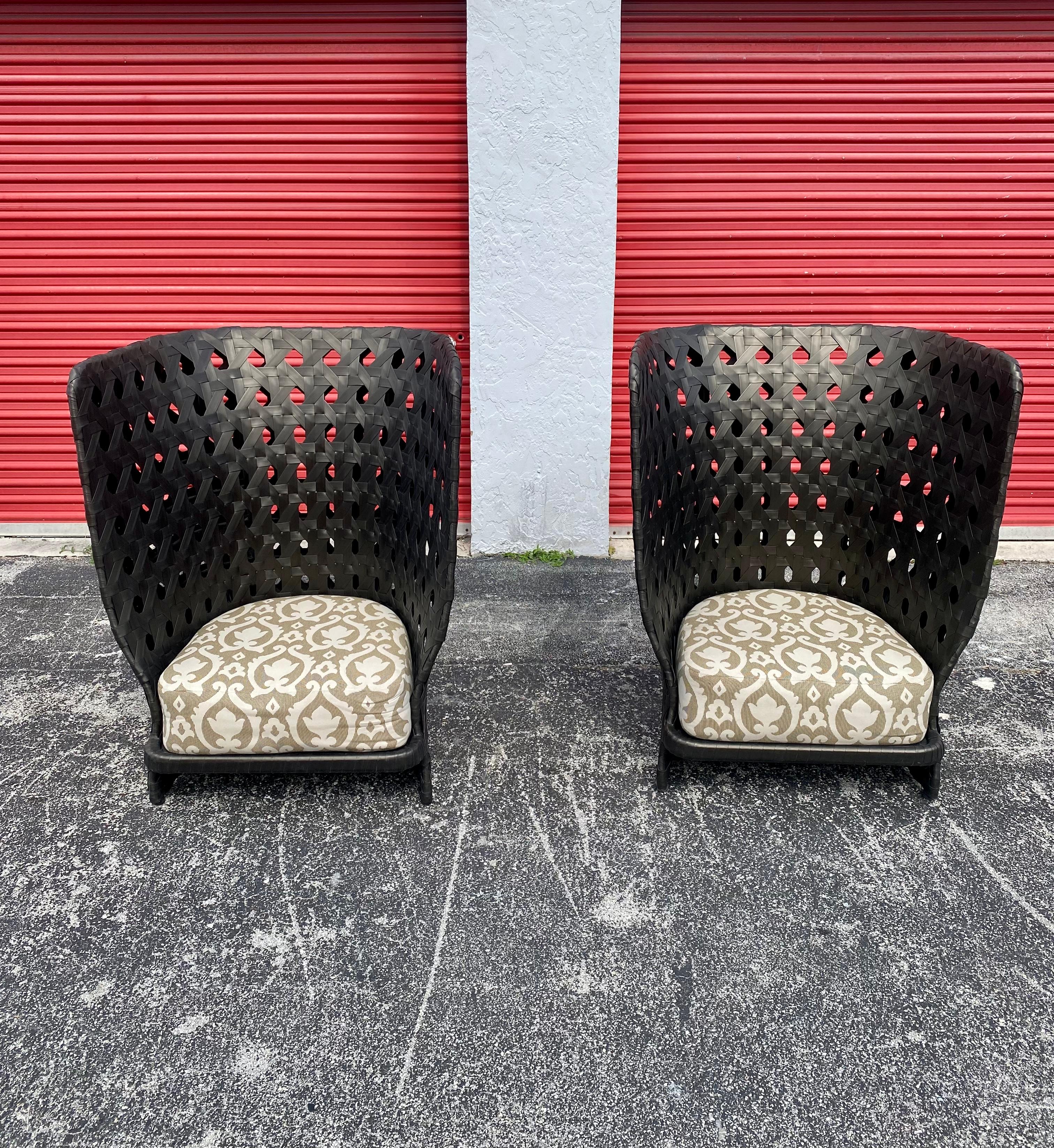 Modern Patricia Urquiola for B&B Italia Canasta Chairs, Set of 2