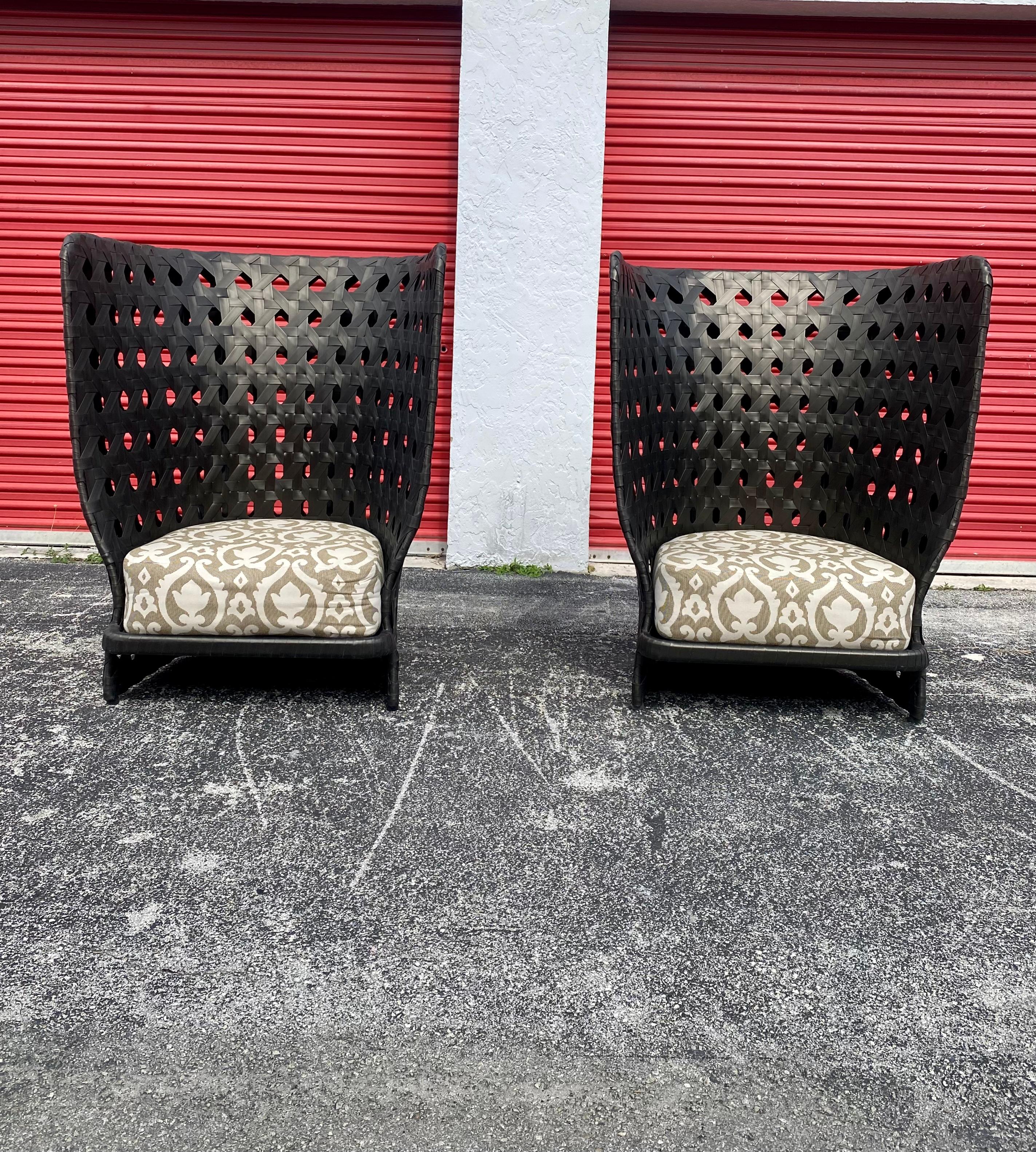 Contemporary Patricia Urquiola for B&B Italia Canasta Chairs, Set of 2