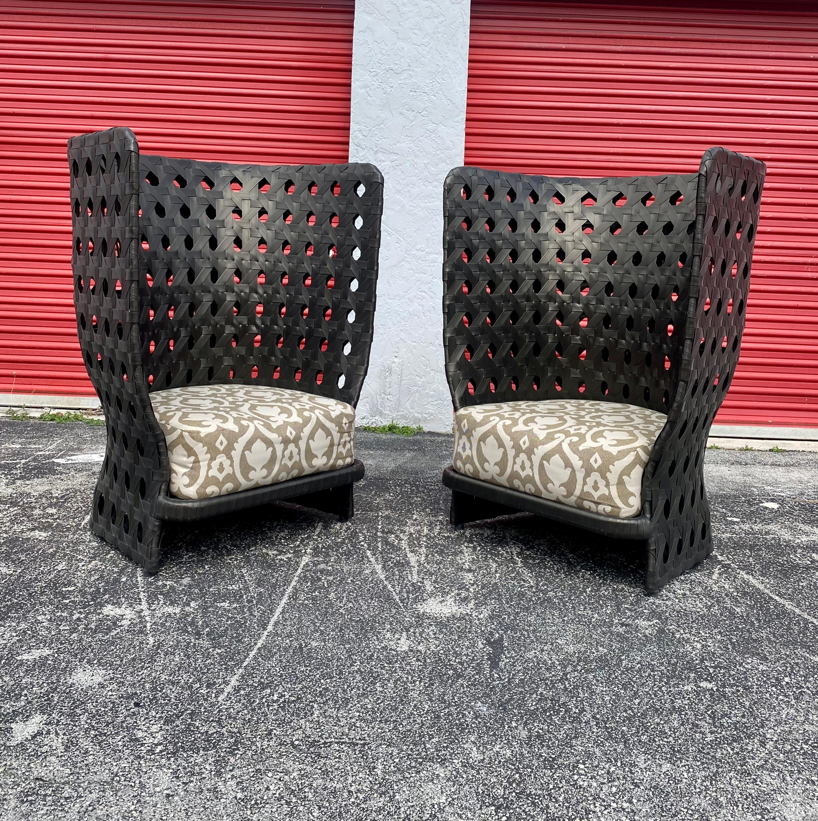 Aluminum Patricia Urquiola for B&B Italia Canasta Chairs, Set of 2
