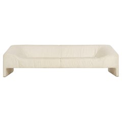 Patricia Urquiola for Moroso "Malmo" White Leather Sofa