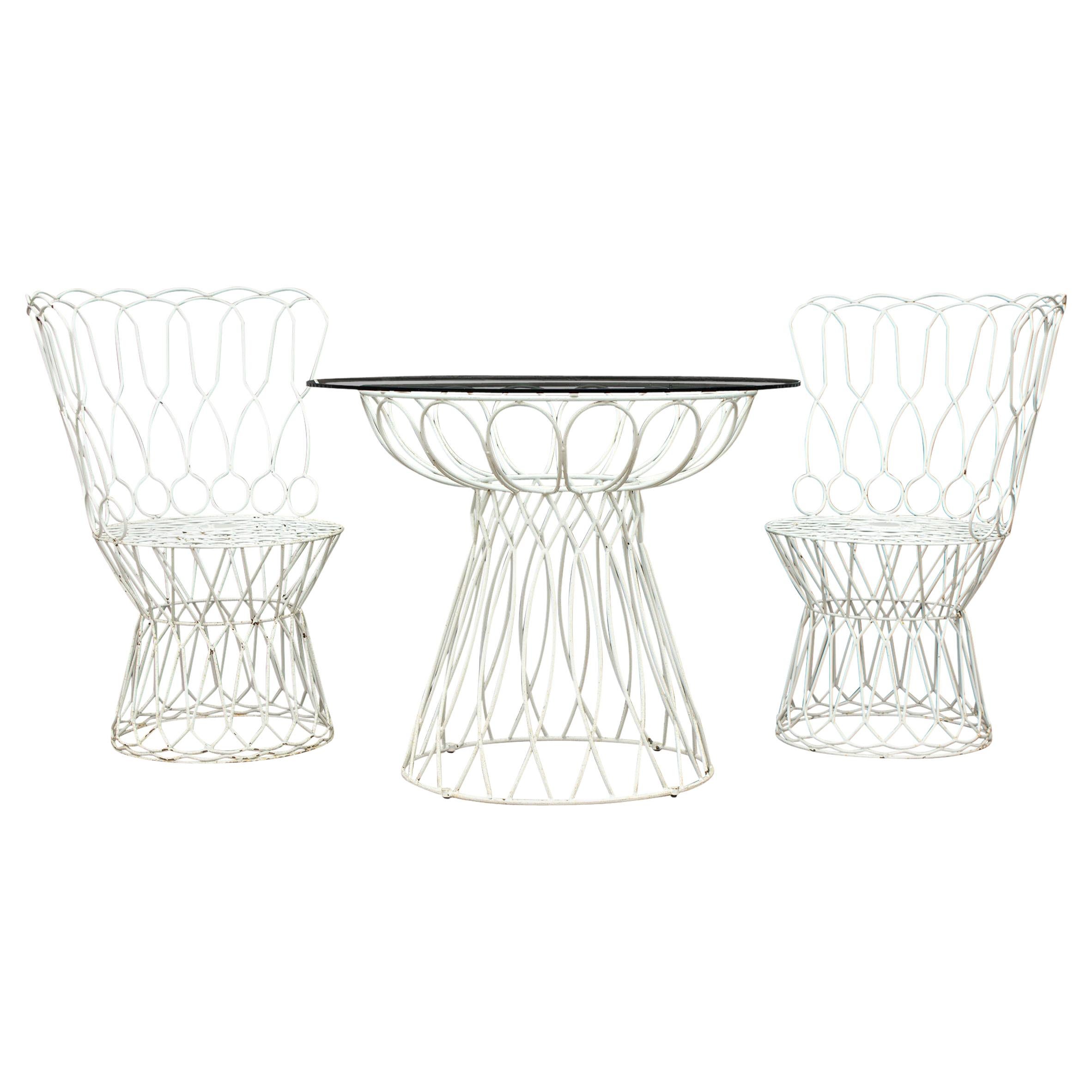 Patricia Urquiola Re-Trouve Patio Table and Chairs Set for EMU Modern, Italy