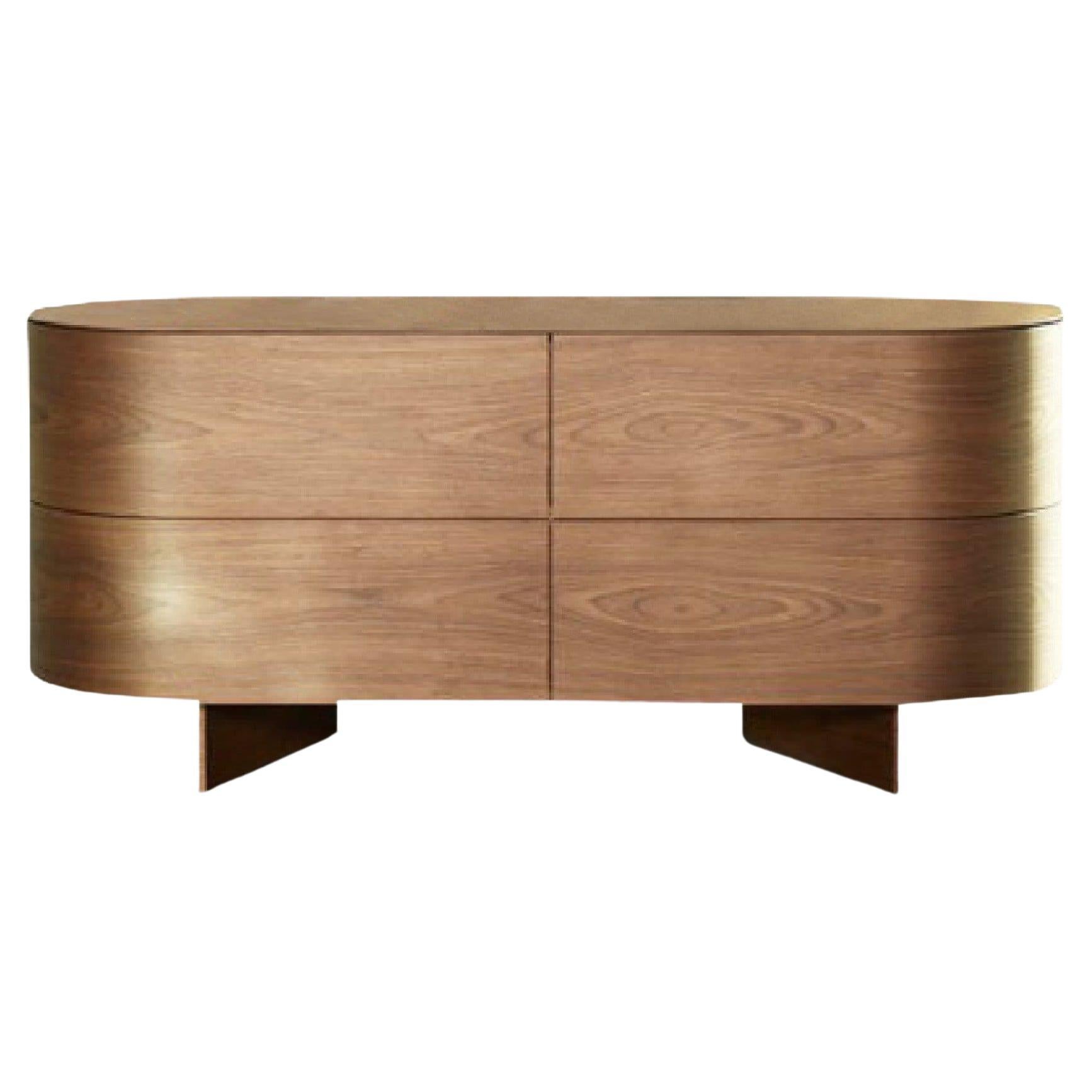Patricia Urquiola Rondos 4 Drawers in American Walnut by Cassina