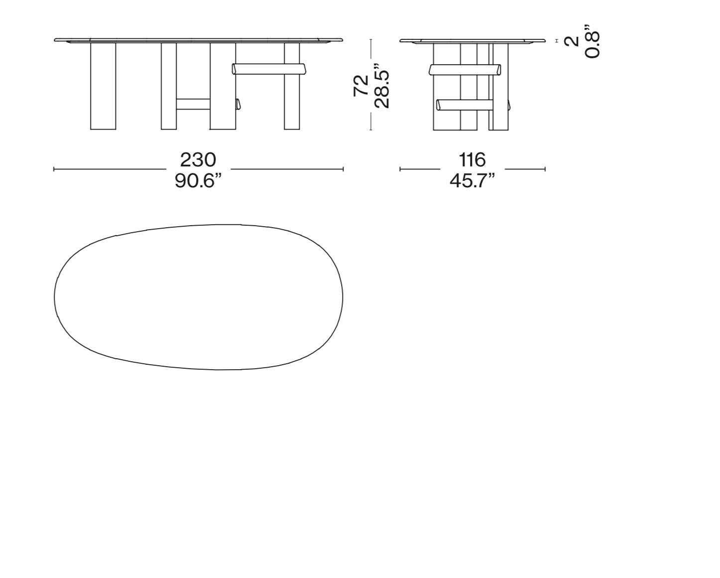Patricia Urquiola Sengu Table For Cassina For Sale 2